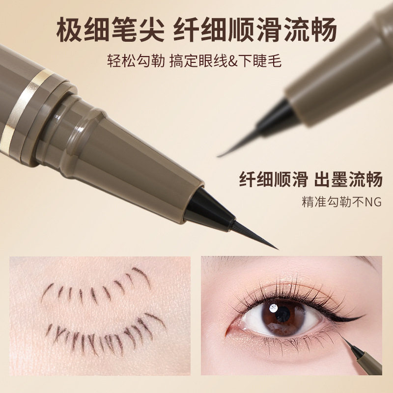 Xierui Lifegirls Slim and Smooth Liquid Eyeliner Pen Waterproof and Non-Smudged Long-Lasting Makeup Novice Ultra-Fine Eyeliner Pen