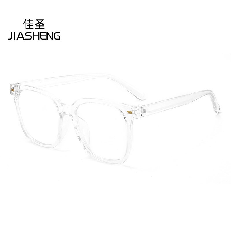 New Youth retro large frame anti-blue light flat mirror plain black fashion glasses frame can be equipped with proximity mirror wholesale