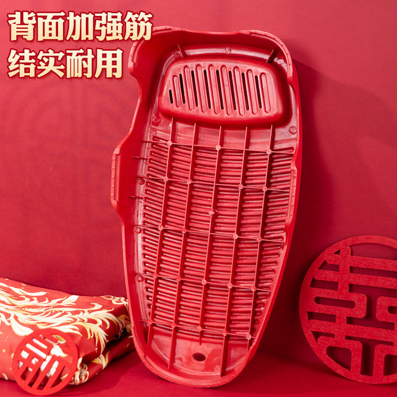 Red Festive Washboard for Wedding Home Use Thickened Plastic Washboard Can Be Hung for Bride Dowry Laundry Washboard