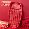Red Festive Washboard for Wedding Home Use Thickened Plastic Washboard Can Be Hung for Bride Dowry Laundry Washboard