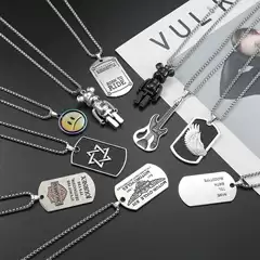 Hip-Hop Style Titanium Steel Necklace Versatile Retro Personalized Necklace Internet Celebrity Accessories Sweater Chain Men's Titanium Steel Necklace Women's Wholesale