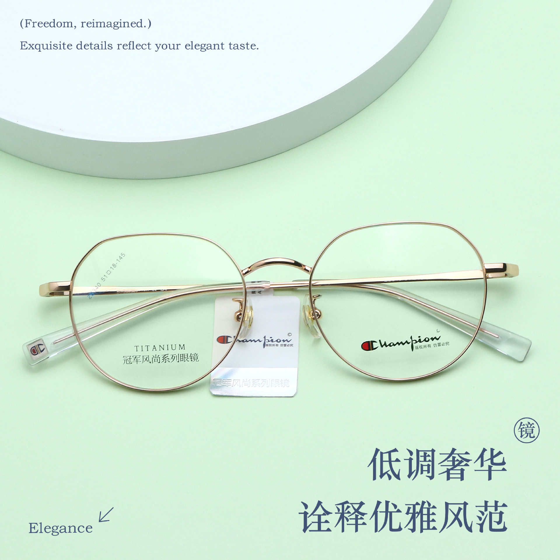 New Zb340 Korean Style Plain Glasses Frame for Literary Women, Retro, Can Be Equipped with Degree Anti-Blue Light Myopia