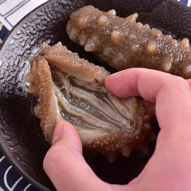 Fushi Trading Seafood Wholesale Dalian Ready-To-Eat Sea Cucumber 500g Liao Cucumber Sea Cucumber Sea Cucumber Seafood Aquatic Products Dry Goods