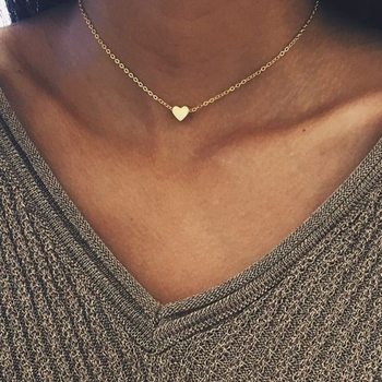 Cross-border Hot-selling Heart Pendant Clavicle Chain Ladies Valentine's Day Jewelry Gift Fashion Necklace Choker Factory Outlet
