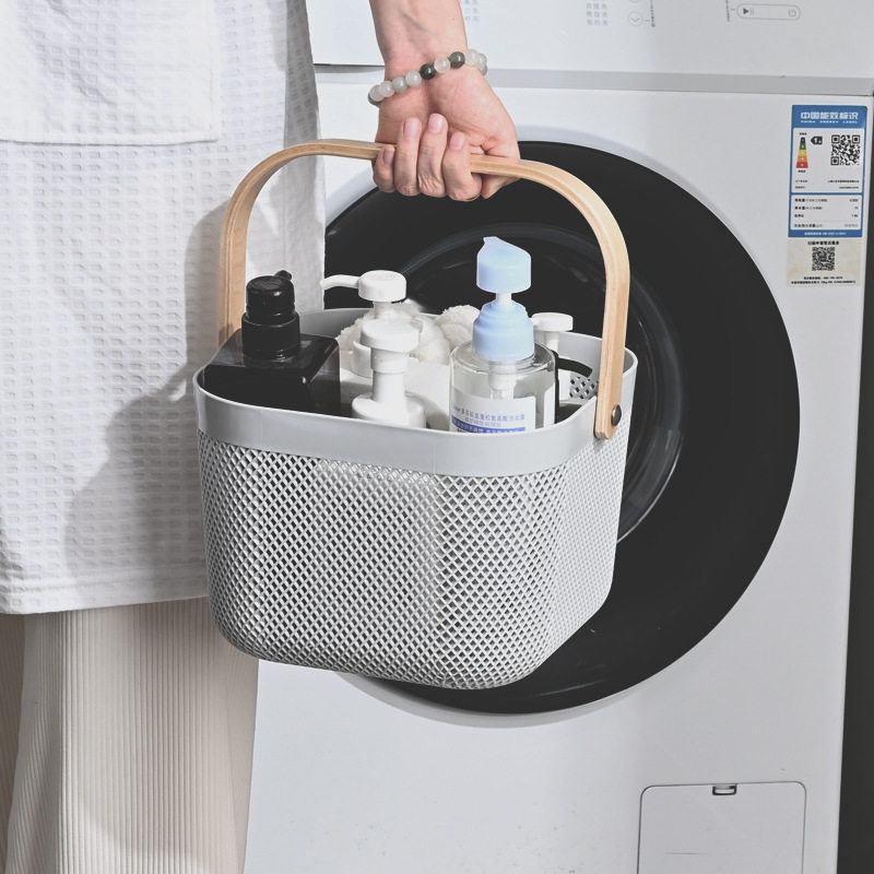 Drain basket kitchen bag household plastic supplies dirty clothes storage vegetable basket filter water picnic fruit basket wholesale