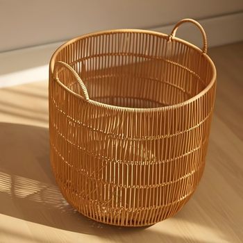 Hand Rattan Dirty Clothes Basket Ins Style Laundry Basket Bedroom Dirty Clothes Basket B&B Hotel Bath Towel Basket Toy Sundry Storage