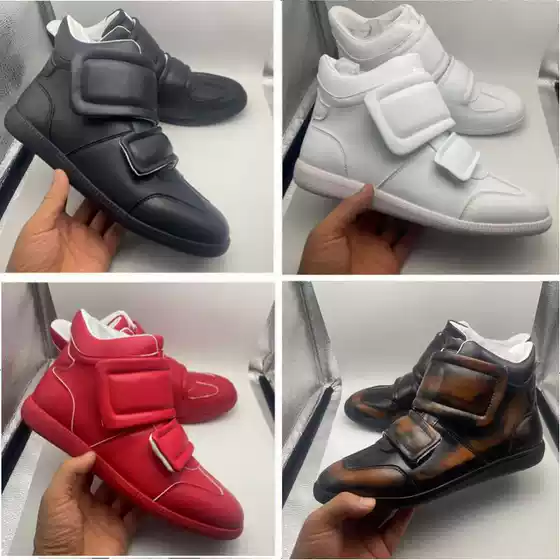 European Export New Style Martin Short Boots Men's German Training Shoes Sports Casual Double Velcro Genuine Leather Fashion Women's Shoes