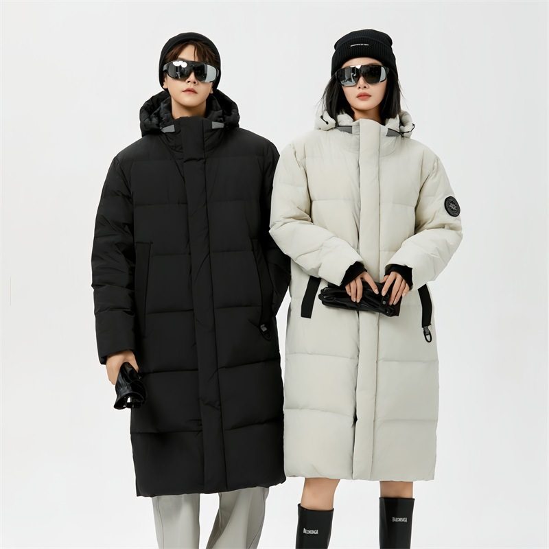 Winter New Couple Goose Down Jacket All-match Warm Windproof Fashionable White Duck Down Jacket for Men