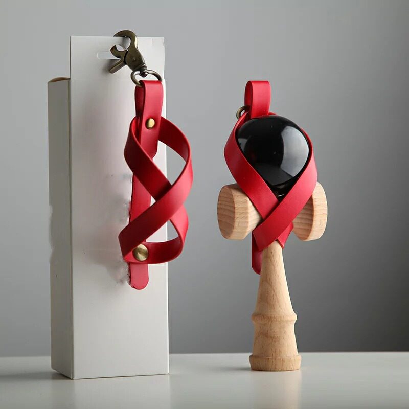 Japanese-Style Kendama Ball Leather Case, Educational Competitive Game Skill Ball Storage Case, Customizable Logo, Home Storage Essential