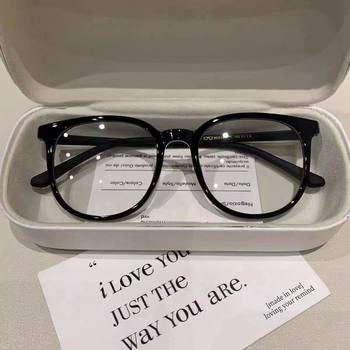 Wholesale and Retail Without Makeup Tiancai High-Value Ultra-Light Round-Frame Glasses for Myopia Can Be Equipped with Prescription Anti-Blue Light Js78