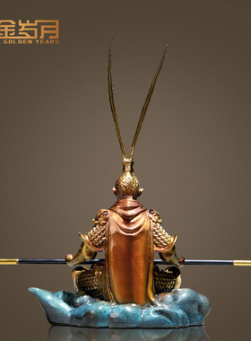 铜金岁月纯铜摆件齐天大圣孙悟空斗战胜佛美猴王车载家居摆件饰品