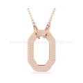 Octagonal rose gold necklace