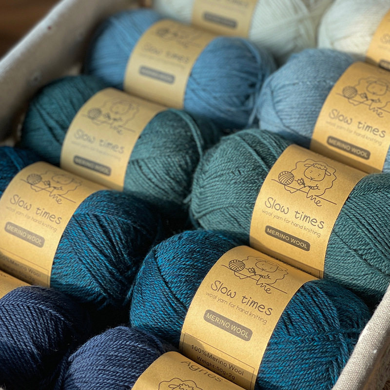 Shike Agnes Slow Time Manufacturer Direct Approval 100% Merino Wool Wool Hand-Knitted Crocheted DIY Thread