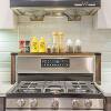 Wooden Kitchen Storage Rack Oven Stove Organizer Rack Seasoning Holder Vertical Solid Wood Storage Rack Kitchen Storage