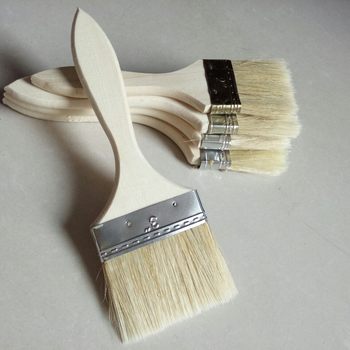 Wholesale brush thin handle white paint brush bristle brush oil sweep brush building materials painting barbecue brush painting brush