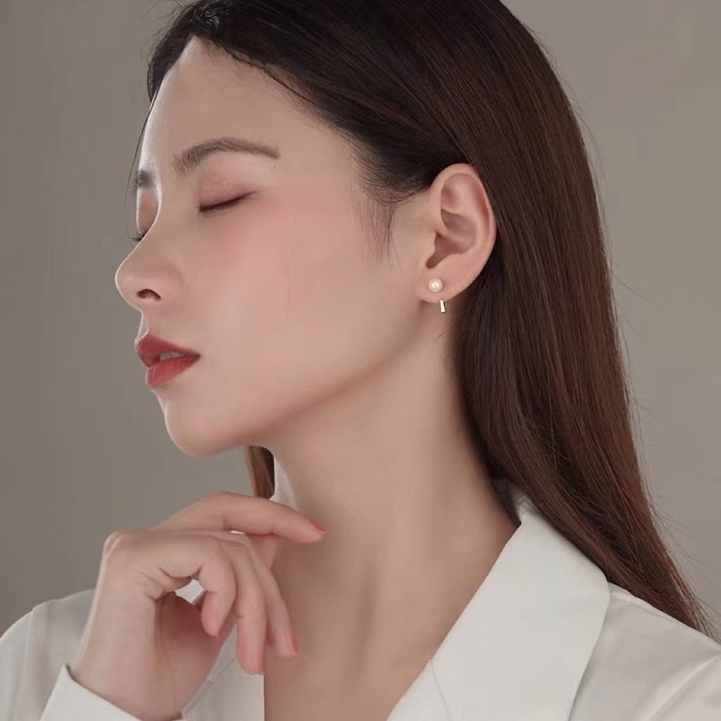 s925纯银珍珠耳钉女气质巴洛克耳环级感小众设计韩国耳饰,淘宝优惠券,粉丝福利购,淘宝优惠卷