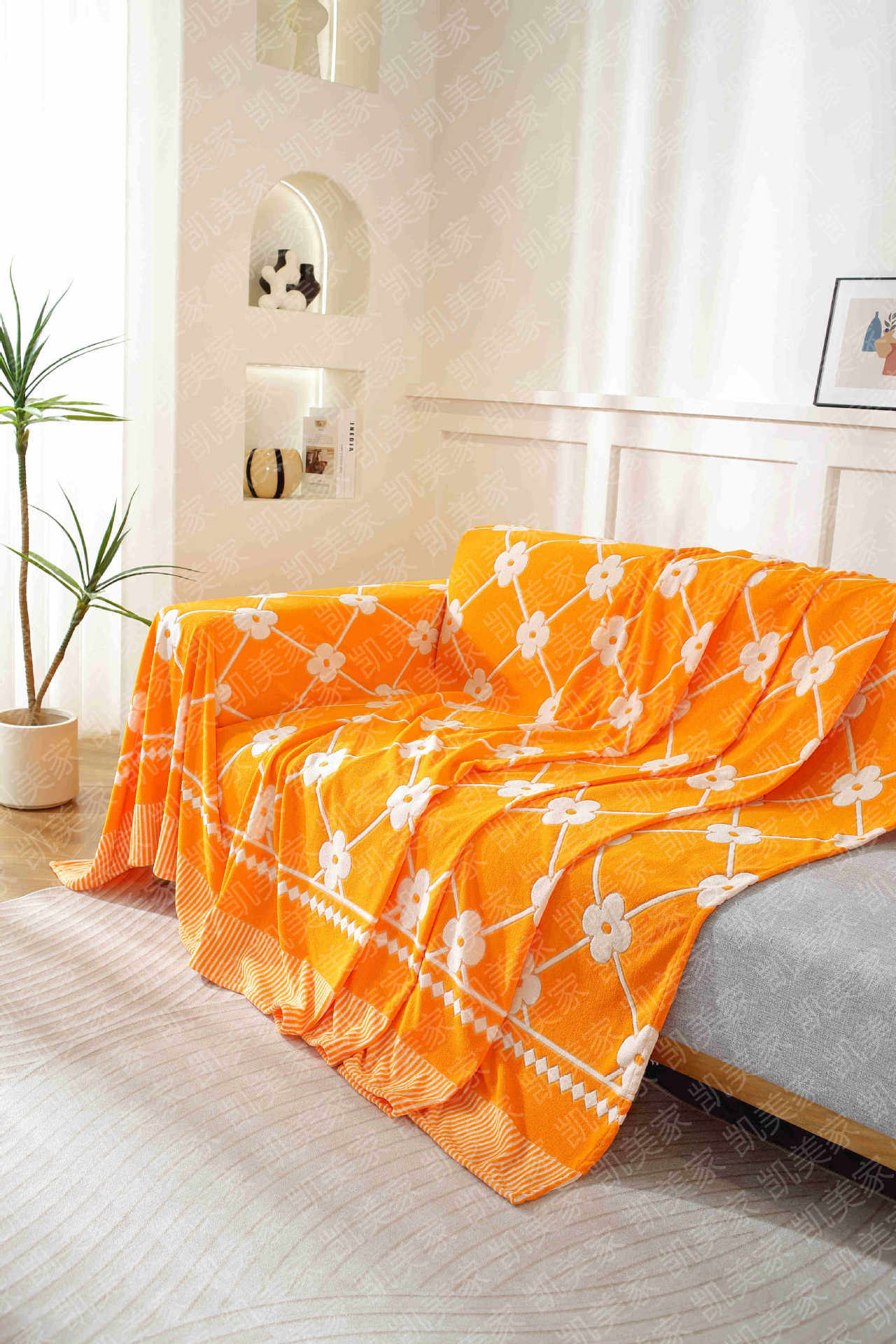 Modern light luxury high-grade sofa cover cloth full cover four seasons universal chenille cat-proof sofa cover sofa blanket