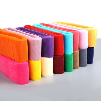 Custom Colorful stretch net bow hair accessories christmas headdress accessories wedding dress dance skirt hem