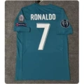 1718 real madrid away custom #7 player jersey + champions league armband