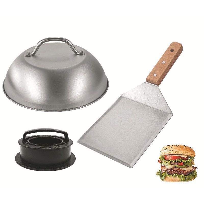 Amazon Bbq Tool Set Burger Home Use Large Spatula Stainless Steel Meat Pie Mold Teppanyaki Tool