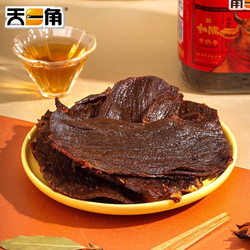 Tianjiao spiced beef jerky wholesale Wenzhou Huling specialty large area air-dried beef casual snacks
