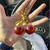 Europe and the United States cross-border SHEIN hot fashion cherry key chain high-grade lobster buckle cherries bag pendant pendant