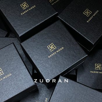 Zuoran Watch Watch Box Gift Box Dust-Proof Storage Black High-End Box