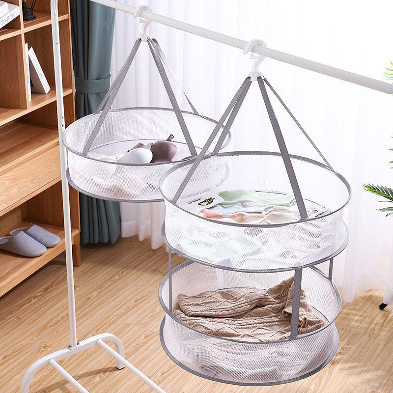 Clothes drying net sweater anti-deformation net pocket double-layer household socks clothes basket special clothes bag clothes hanger underwear