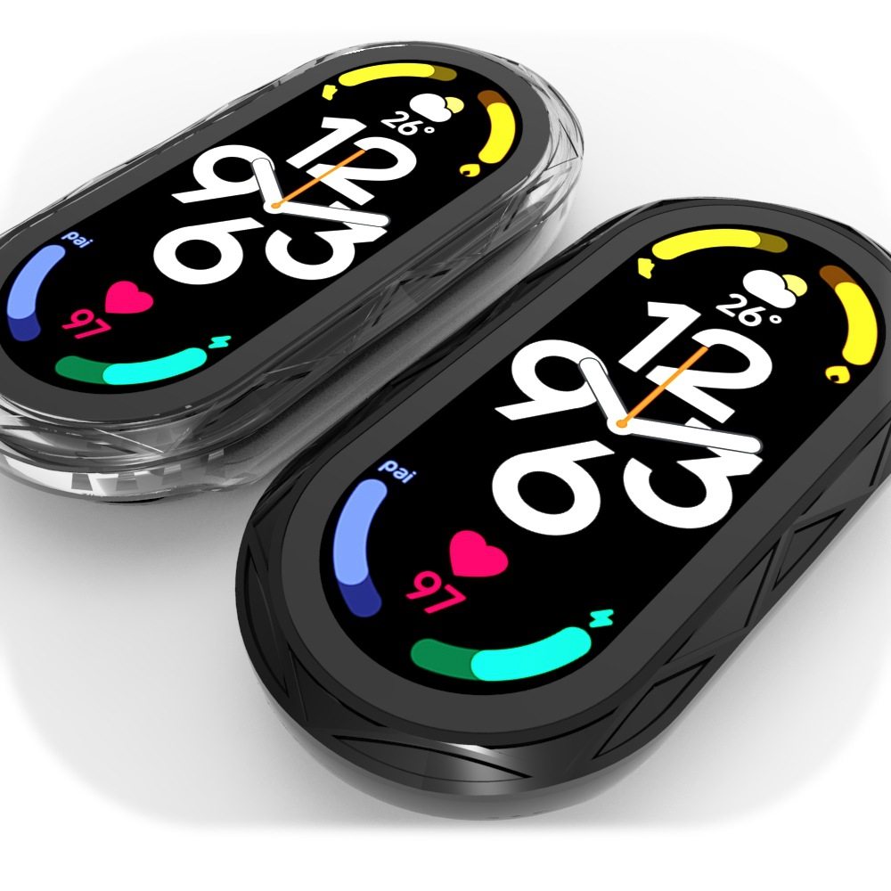 For mi band 9 protective cover smart watch MI4/5/6/7/8 generation toughened film PC case integrated protective case