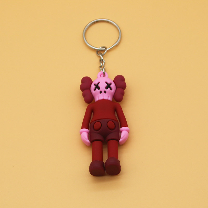 Personalized trendy couple Sesame Street key ring kaws key chain simple doll pendant bag pendant small gift