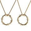 European and American retro thorn crown pendant necklace niche design copper inlaid zircon hip hop jewelry wholesale