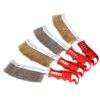 Wholesale Steel Wire Brush Industrial Copper Wire Stainless Steel Knife Brush Barbecue Rust Removal Cleaning Brush Long Handle Wire Brush Steel Brush