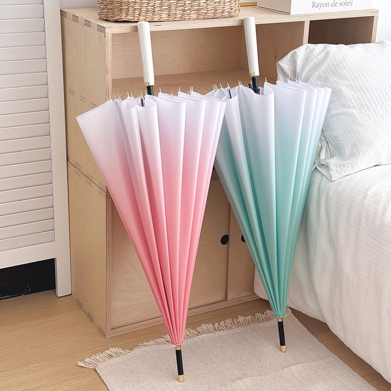 Long-Handled Umbrella, Extra Large, Windproof and Rainproof, Automatic Umbrella, High-Looking, Reinforced Straight Pole, Uv Protection and Sunshade Umbrella