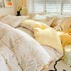 Autumn and Winter thickened full brushed four-piece set skin-friendly washed cotton three-piece set cotton bed sheet quilt cover live broadcast will sell gifts