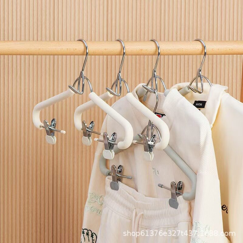 Foam Tube Connected Creative One-Piece Sponge Set Clothes Hanger Can Be Stacked for Storage, Multifunctional Household Storage Solution