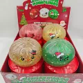 15cm christmas gold powder pectin buns