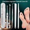 Cross-border hot-selling stainless steel pedicure knife suit dead leather fork double head nail picker foot shaving scraper 5-piece boxed