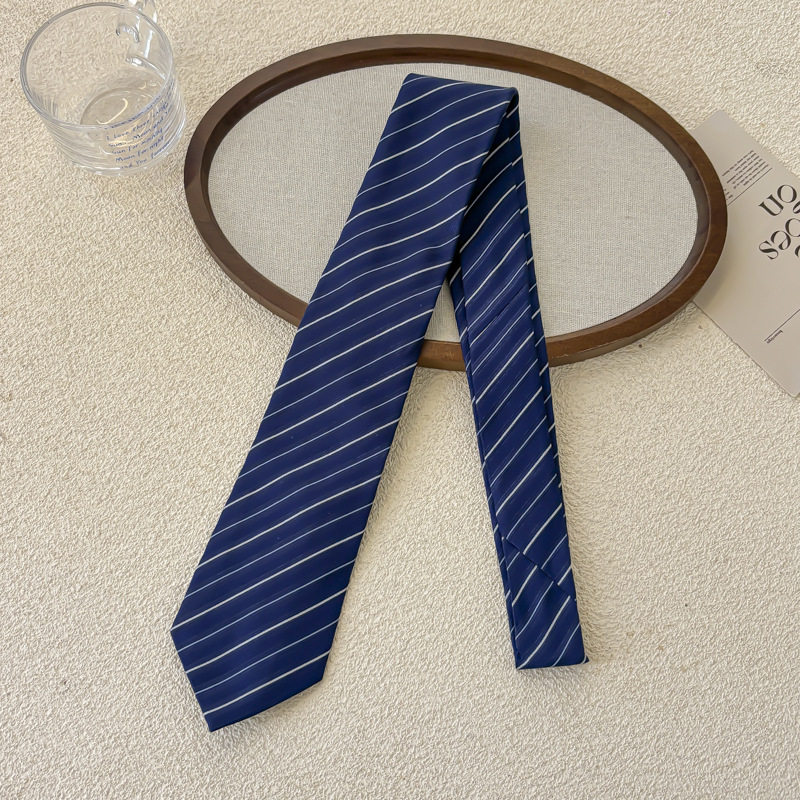 上質な白ツイル黒ネクタイ - 約154cm