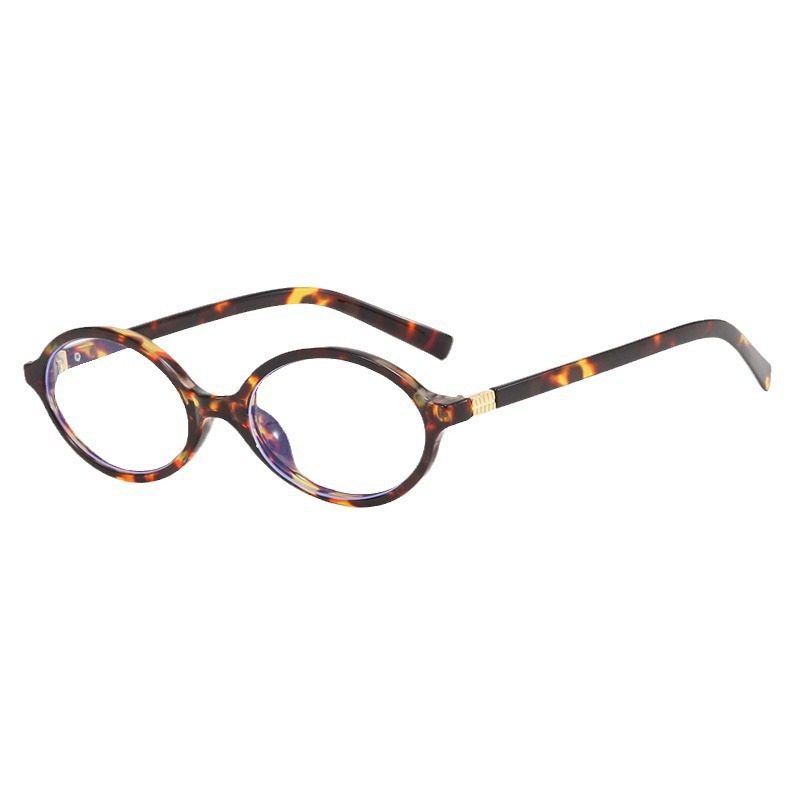 Retro Korean Plain Glasses Frame Nerd Book Myopia Mirror Oval Flat Mirror Douyin Same Style Small Frame Glasses Frame for Women