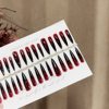 S379-Pre-Made Nail Polish Gothic Aesthetic Red and Black Gradient Wearable Nails Niche Mysterious Long Detachable Nails