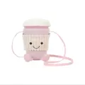 Pink coffee cup bag