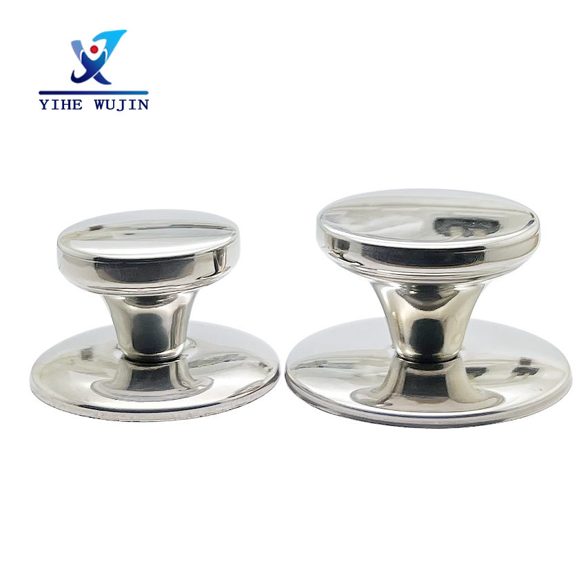 Neutral High Temperature Resistant Pot Lid Handle Top Cap Thickeneded Anti-Scalding Stainless Steel Pot Lid Milk Pot Soup Pot Wok Accessories