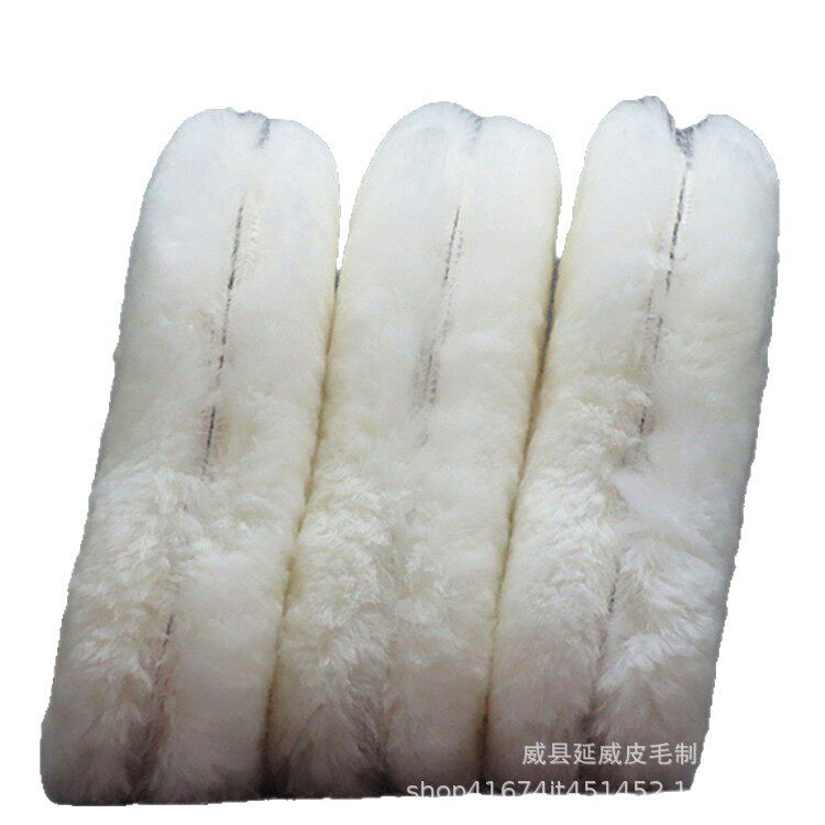 Factory wholesale fur integrated wool insole Australian fur insole sheepskin warm insole