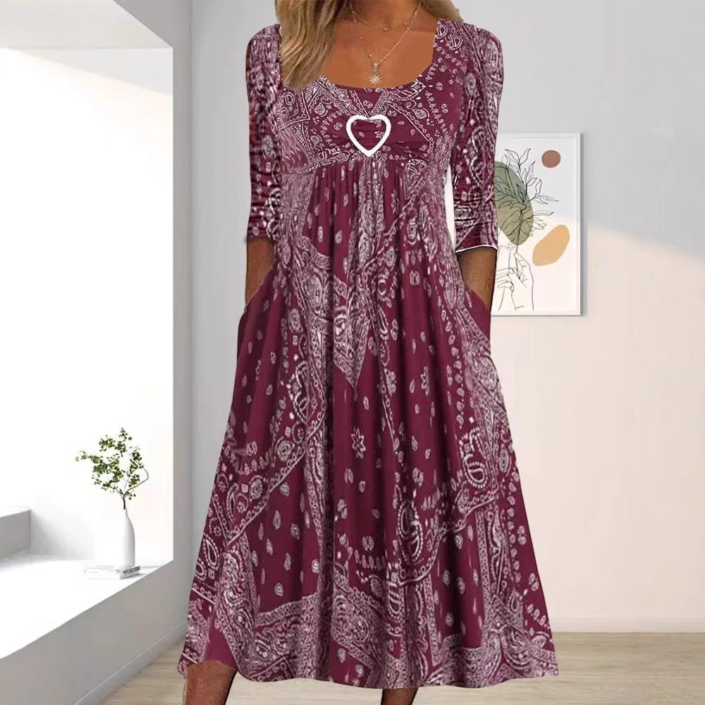 Casual Floral Print Dress for Women Trendy Design Perfect for Spring and Summer Wholesale Available
