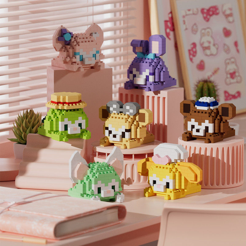 Microparticle Cartoon Doll Building Blocks Assembled Educational Children's Toys Children's Day Gift Compatible with Lego Wholesale