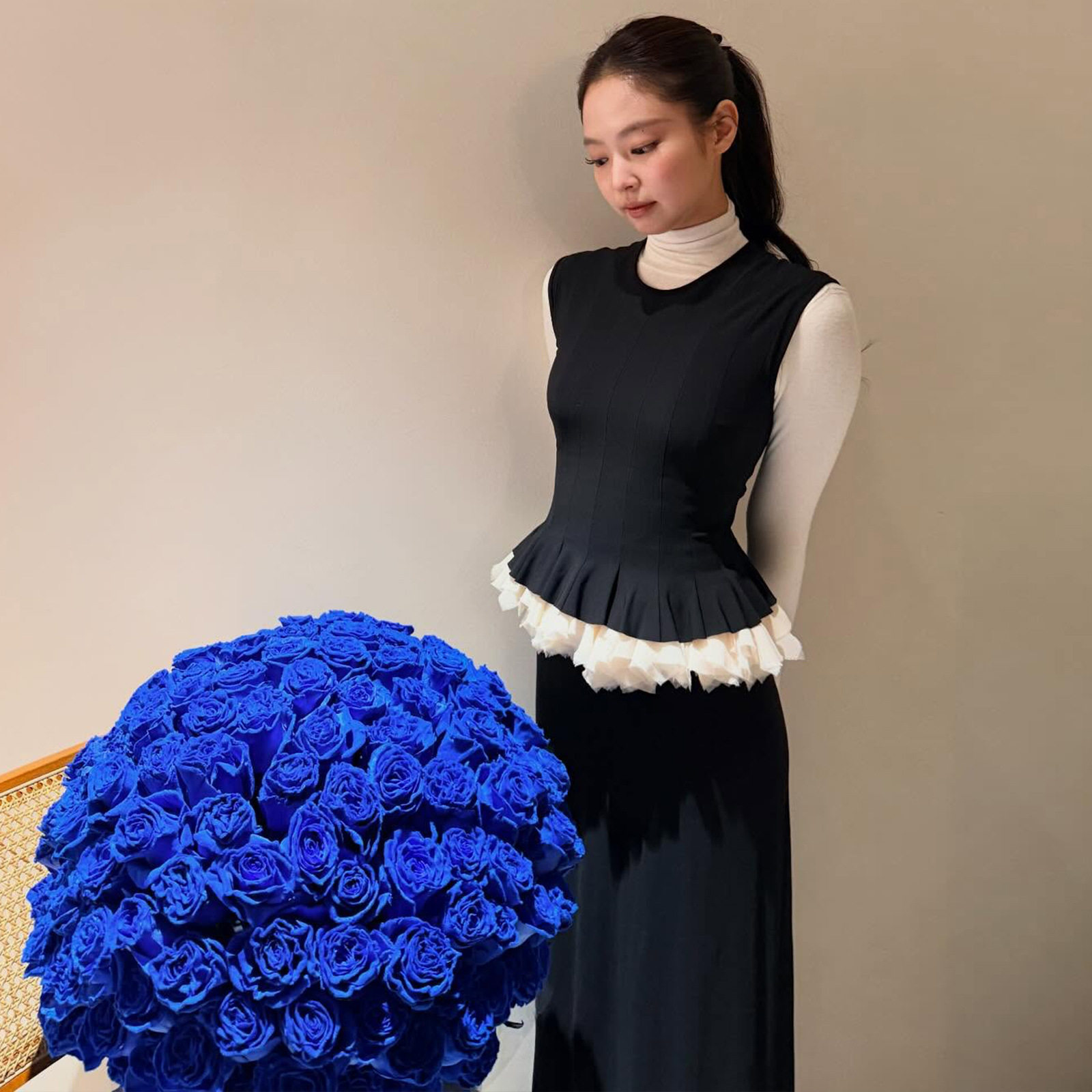 Sleeveless Ruffled Peplum Top and Long Skirt Set Elegant Design Waist Defining Fit Vintage Style Perfect for Parties