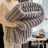 Rabbit Plush Winter Warm Blanket Plus Plush Blanket for Bed Nap Cover Coral Velvet Blanket Flannel Thin Blanket Bed Sheets