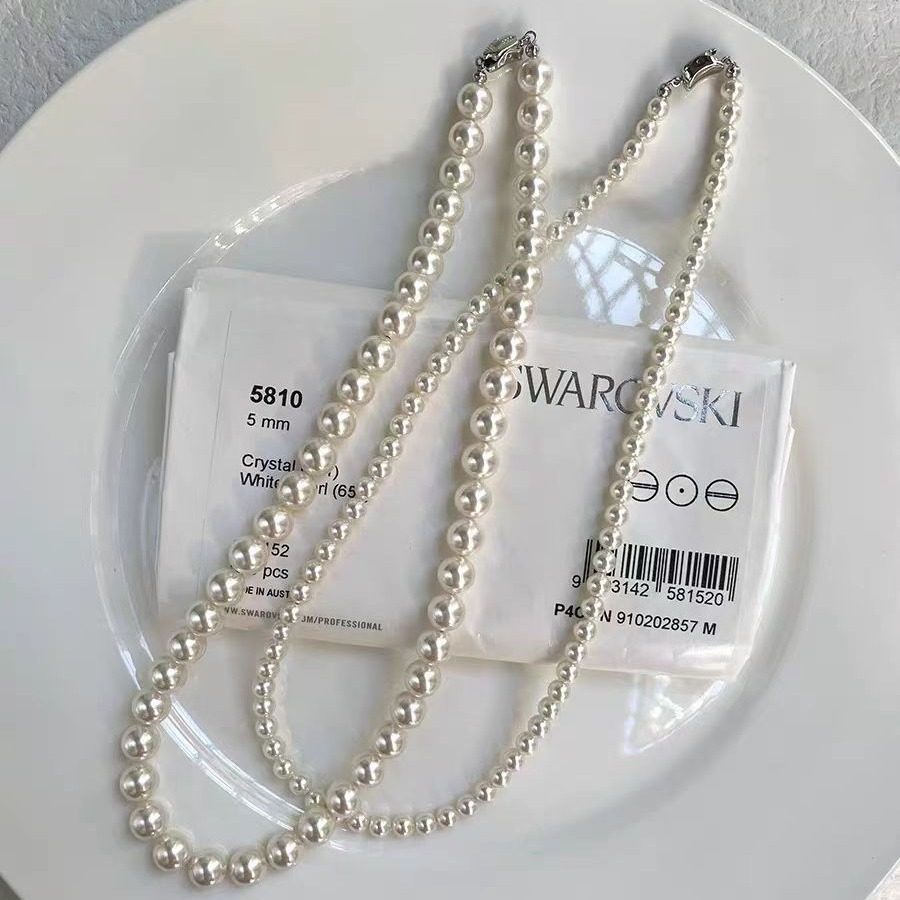 Fever Same Style Imitation Natural Freshwater Shijia Pearl Necklace Women's Clavicle Necklace New Hot Style Accessible Luxury Niche