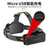 Cross-border new 10 core LED super bright headlight usb rechargeable COB bright headlight outdoor headlamp wholesale
