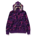 Purple gold shark double cap